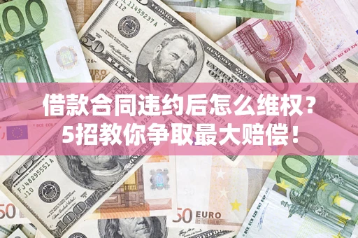 武汉借款合同违约后怎么维权？5招教你争取最大赔偿！