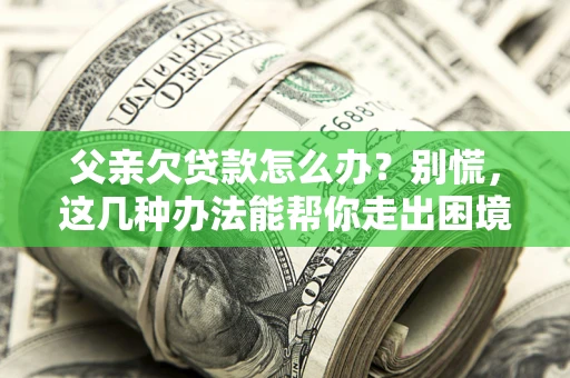 武汉父亲欠贷款怎么办?别慌,这几种办法能帮你走出困境 武汉父亲欠贷款怎么办?别慌,这几种办法能帮你走出困境