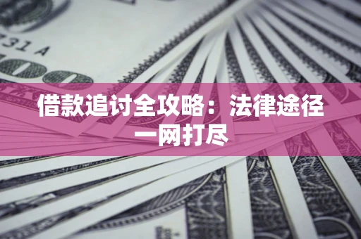 武汉借款追讨全攻略:法律途径一网打尽 武汉借款追讨全攻略:法律途径一网打尽
