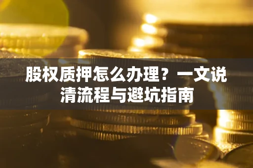武汉股权质押怎么办理？一文说清流程与避坑指南