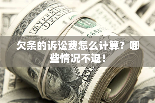 武汉欠条的诉讼费怎么计算?哪些情况不退! 武汉欠条的诉讼费怎么计算?哪些情况不退!