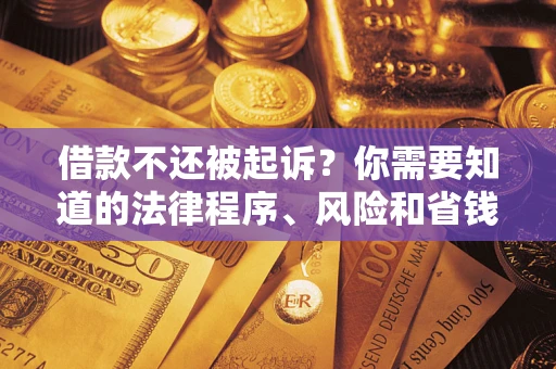 武汉借款不还被起诉？你需要知道的法律程序、风险和省钱技巧